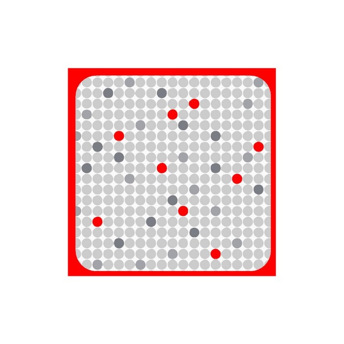 Прихватка "Мозаика", размер 17х17 см, цвет серый HN22-238