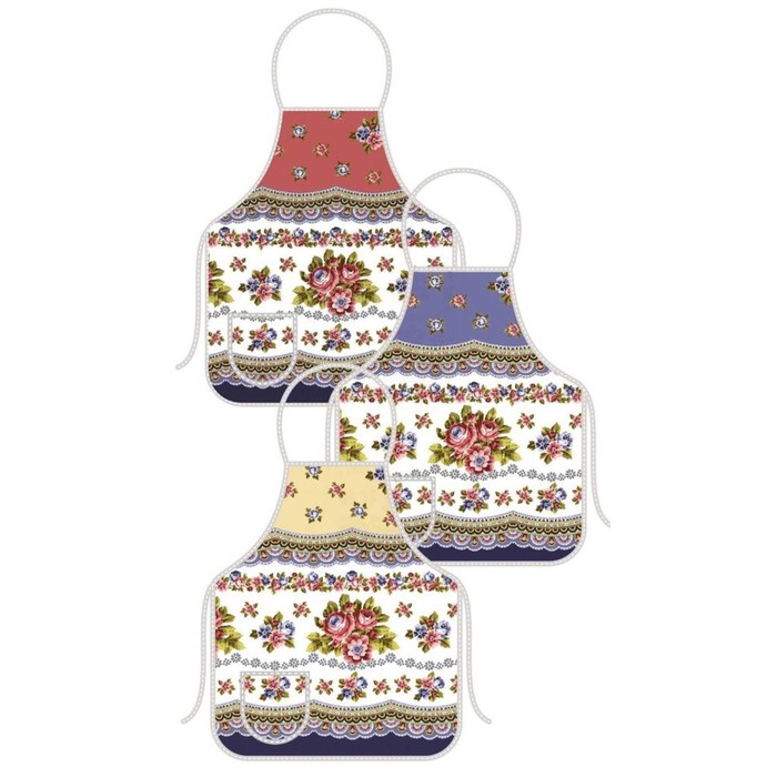 Фартук "Павлопосадские мотивы", размер 52х72 см, цвет микс ТП71-90