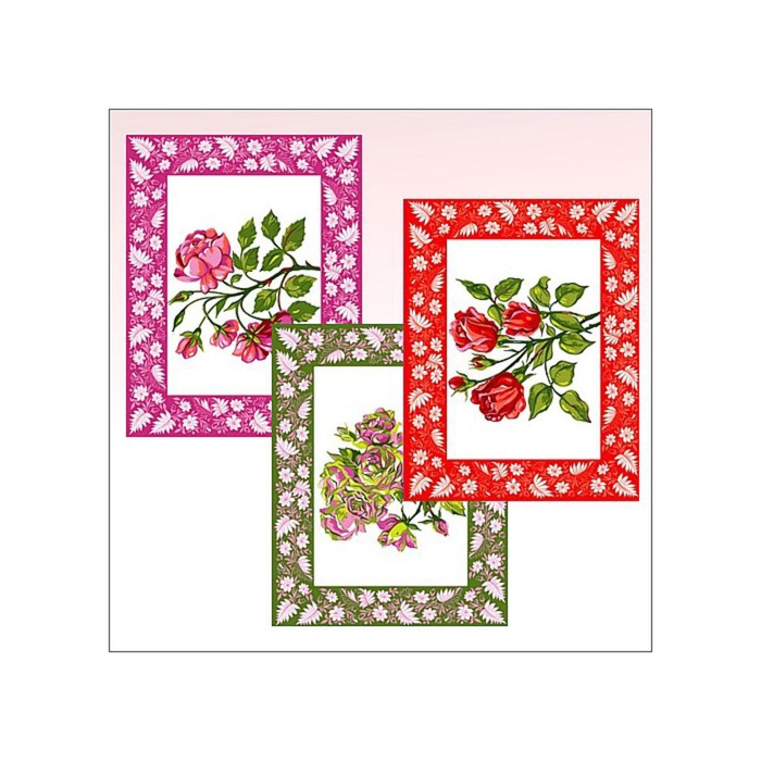 Полотенце "Розы", размер 48х62 см, цвет микс МТ71-93