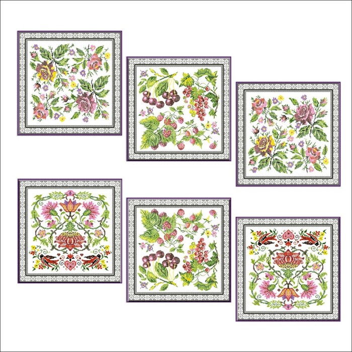 Полотенце-салфетка "Вышивка крестиком", размер 44х45 см, цвет микс ТП71-101