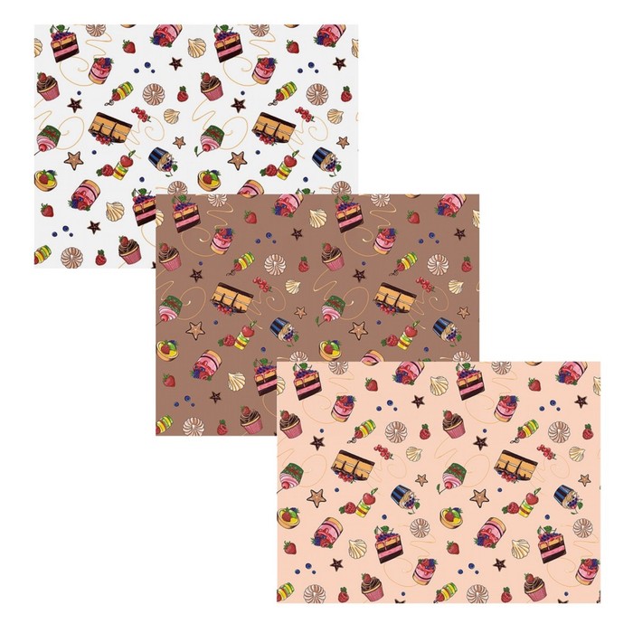 Полотенце-салфетка "Десерт", размер 33х44 см, цвет микс MT71-141