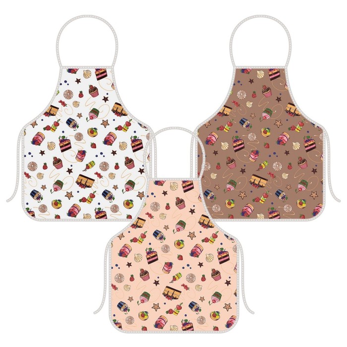 Фартук "Десерт". размер 52х72 см, цвет микс МТ71-143