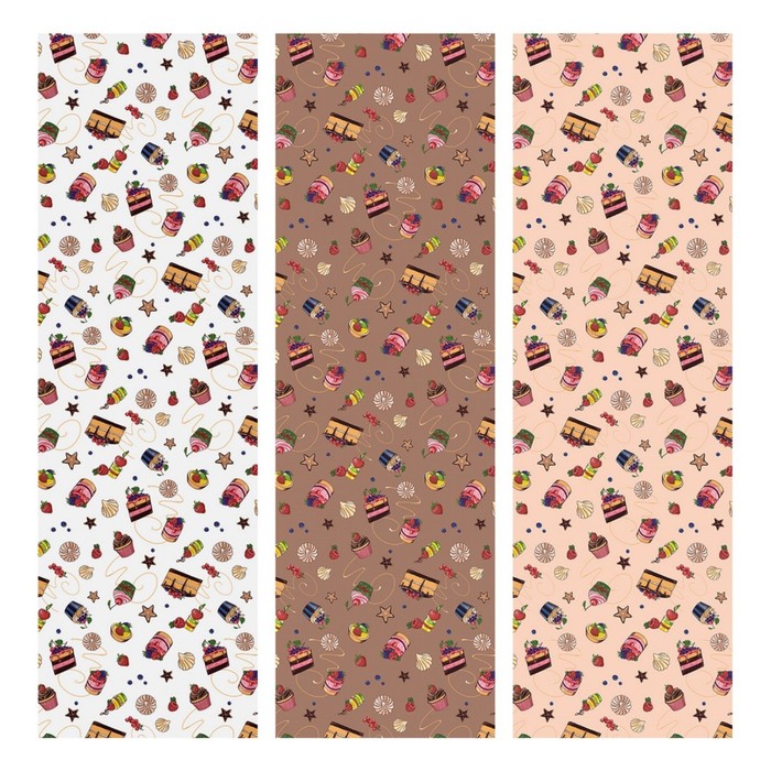 Дорожка на стол "Десерт", размер 45х145 см, цвет микс МТ71-144