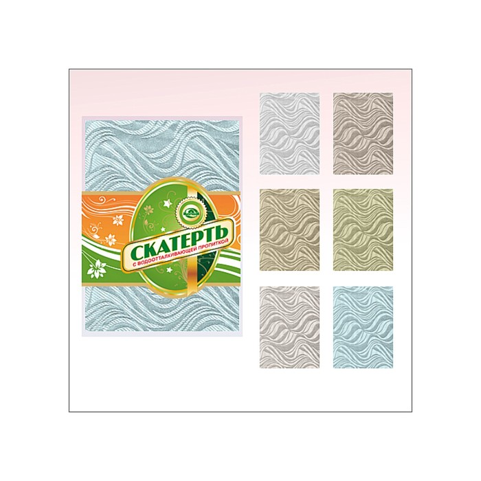 Скатерть "Волна", размер 150х228 см, цвет микс B65-29