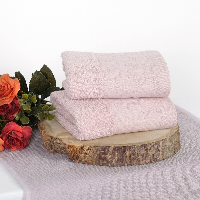 Комплект махровых полотенец "Шляпка" , 30х50смх3шт, цвета МИКС, 400г/м2, хлопок 100%