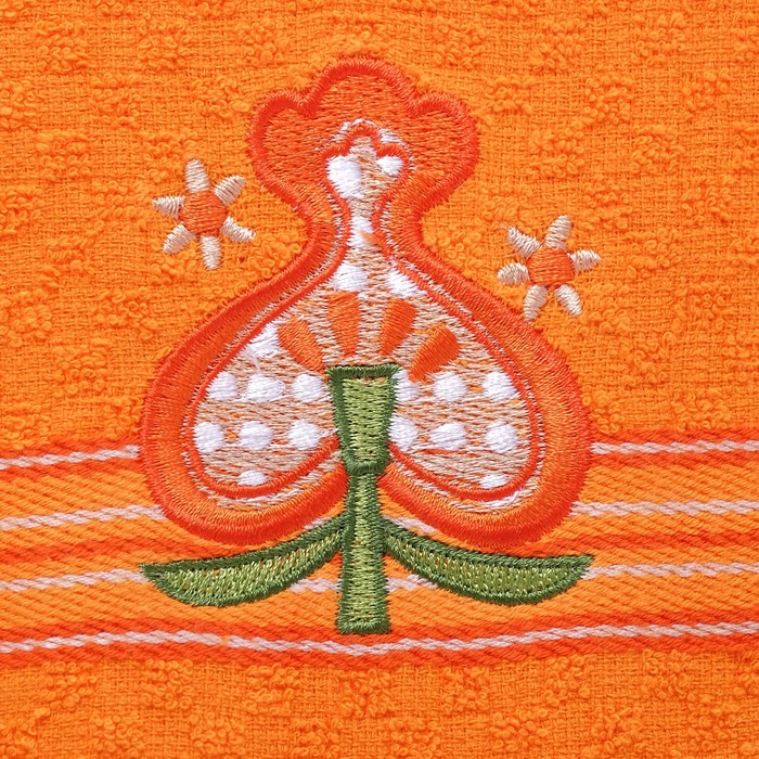 Набор полотенец, 38х64см х2шт, цвет оранжевый