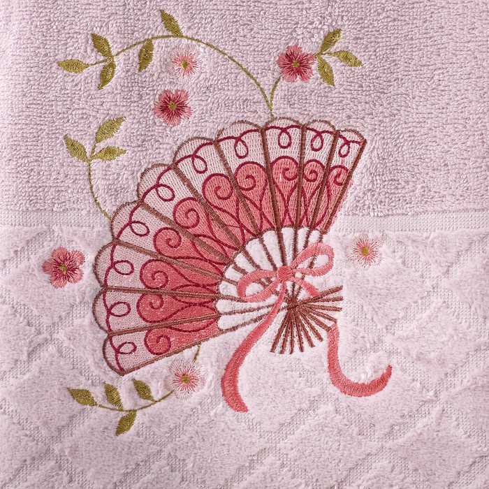 Комплект махровых полотенец "Модница" 70х130см, 45х90см, пыльная роза, 400г/м2, хл.100%