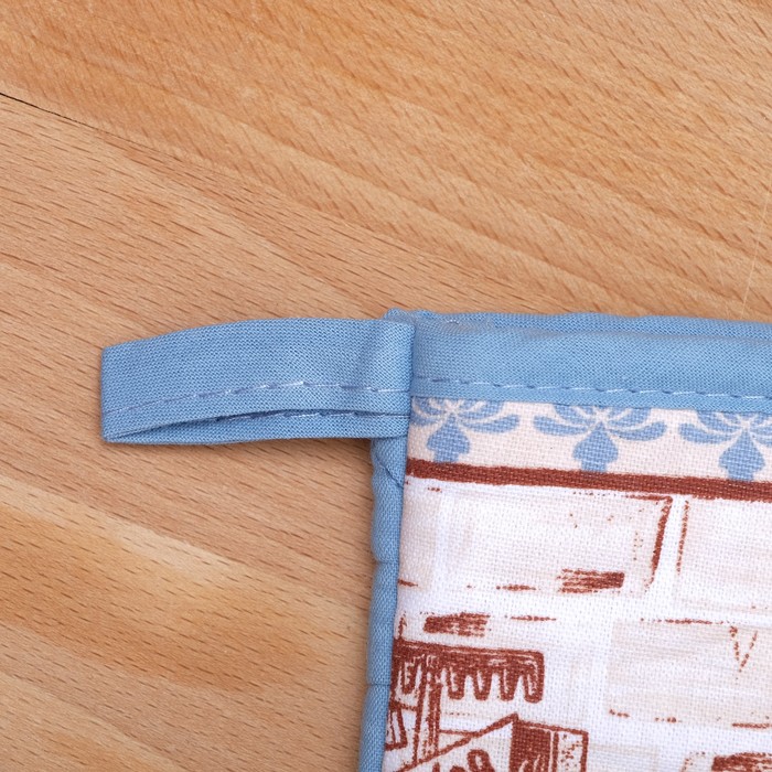 Набор рукавичка и прихватка для горячего 20х20, 18х30, цвета МИКС, 110г/м2, хл 100%