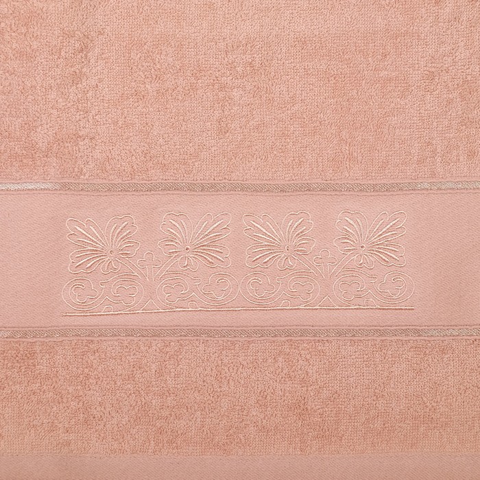 Комплект махровых полотенец "Парадиз" 70х140см, 45х90см, кофе, 390 г/м2, хлопок 100%