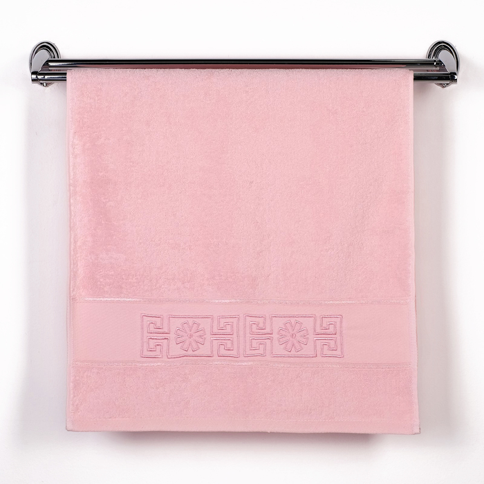 Махровое полотенце "Райский комфорт"45х90 см, роз, 400г/м2, хлопок 100%
