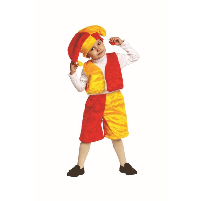 Карнавальный костюм "Скоморох", мех, размер 28 (123)