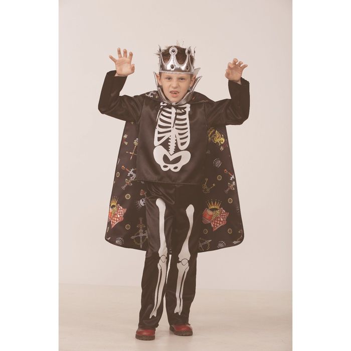 Карнавальный костюм "Кащей Бессмертный сказочный", сатин, р.38, рост 152 см