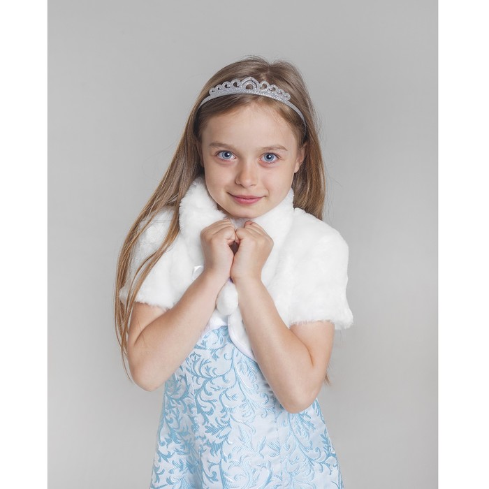 Карнавальный костюм "Снегурочка Жемчужная", р.32, рост 122 см