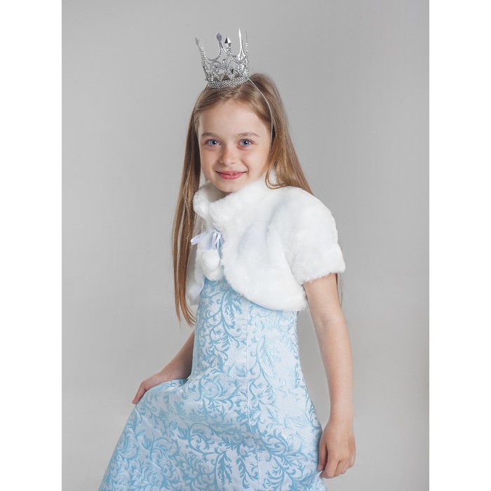 Карнавальный костюм "Снегурочка Жемчужная", р.34, рост 128 см