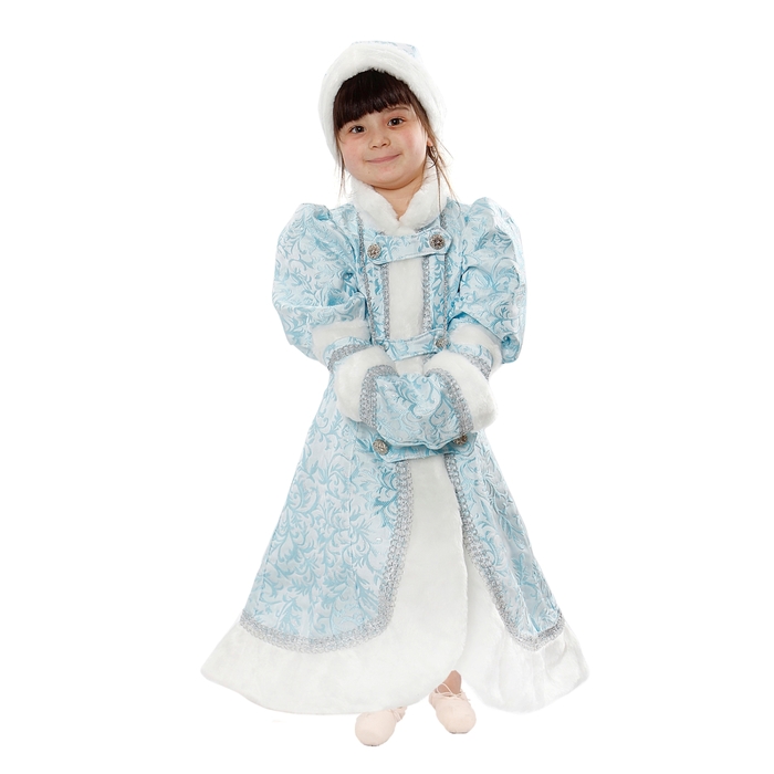 Карнавальный костюм "Снегурочка Княжеская", р.36, рост 140 см
