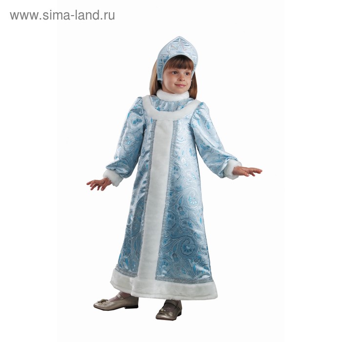 фото Карнавальный костюм «снегурочка шёлк», размер 30, рост 116 см батик
