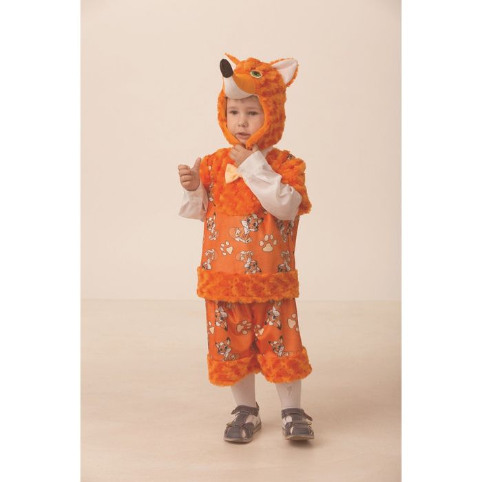 Карнавальный костюм "Лисёнок Рыжик", плюш, р.28, рост 110 см