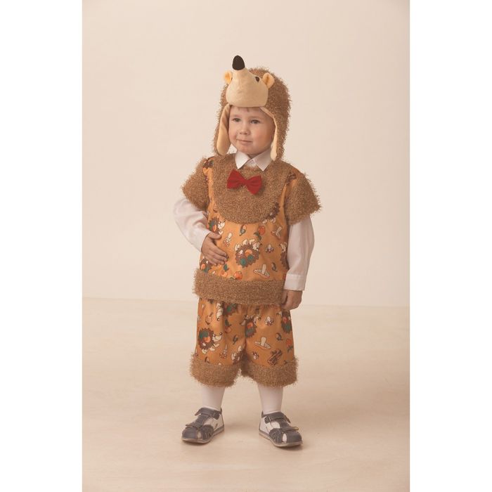 Карнавальный костюм "Ёжик Коржик, Плюшки-зверюшки", размер 26 (5315)