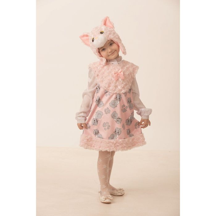 Карнавальный костюм "Кошечка Муся. Плюшки-зверюшки", размер 26 (5306)