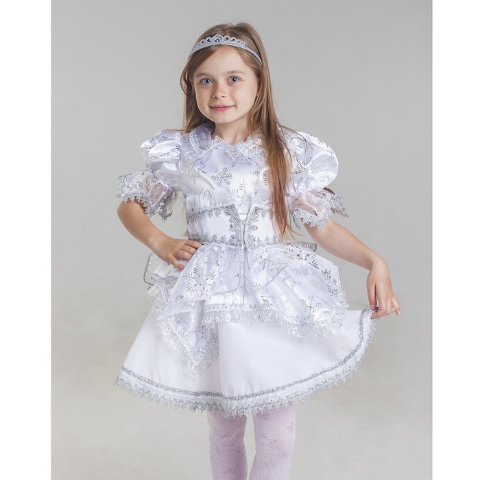 Карнавальный костюм "Снежинка", размер 34