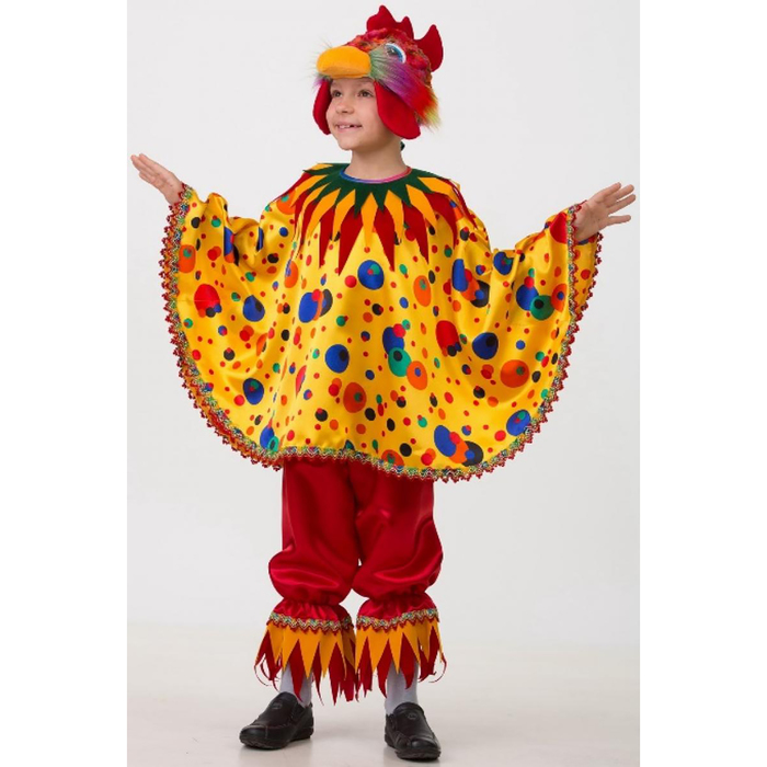 Карнавальный костюм "Петушок Чико", текстиль, размер 36 (7027)