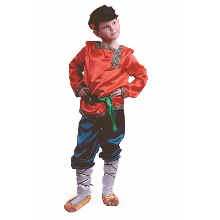 Карнавальный костюм "Ванюшка", текстиль, размер 28 (7009)