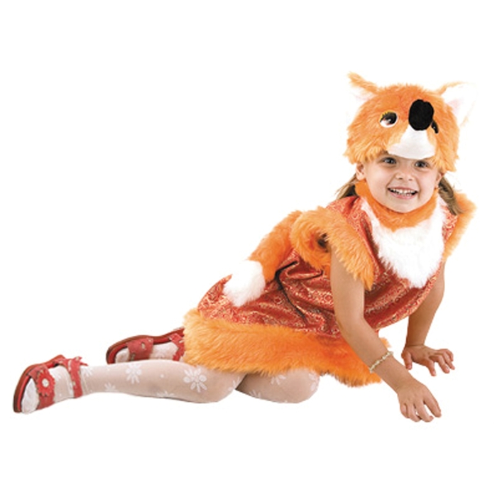 Карнавальный костюм "Лиса Патрикеевна", рост 104-110 см, размер 26-28 (201)