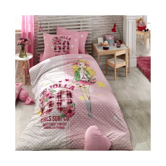 КПБ Young Jolla 1,5 сп., размер 160х240 см, 160х220 см, 50х70 см-1 шт.. ранфорс 120 г/м2 IY-04-1   3