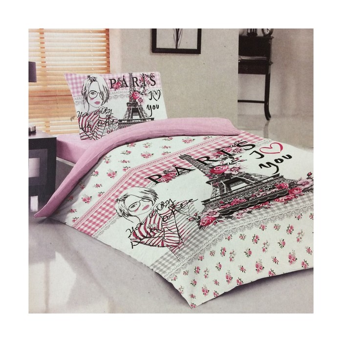 КПБ Bella Teen 1,5 сп, размер 180х240 см, 160х220 см, 50х70 см-1 шт.. ранфорс 120 г/м2 LB-06-1   327