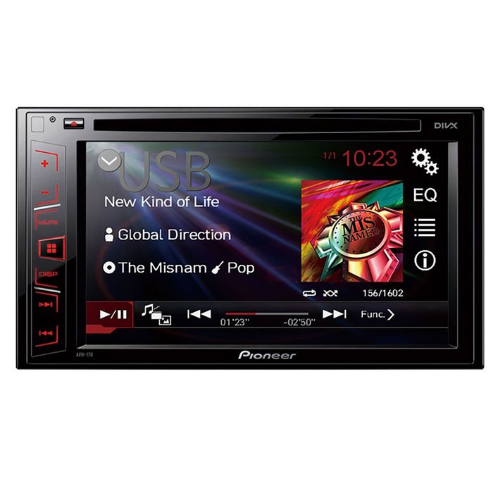 Автомагнитола CD DVD Pioneer AVH-170 2DIN 4x50Вт