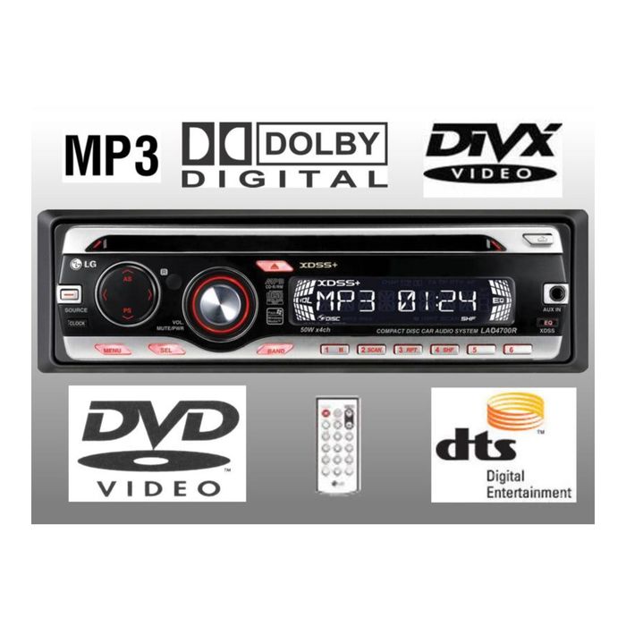 Автомагнитола DVD LG LAD-4700R 1DIN