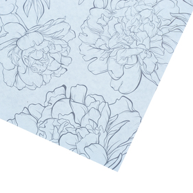 Бумага крафт цветная двусторонняя «Лиловые цветы», 50 х 70 см от Сима-ленд