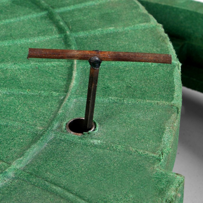 Люк канализационный ПП, d=74 см, класс нагрузки А30 до 3 т, запорный механизм, зелёный