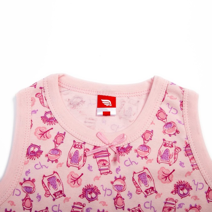 Комплект ясельный (майка, трусы), рост 62 см, цвет светло-розовый