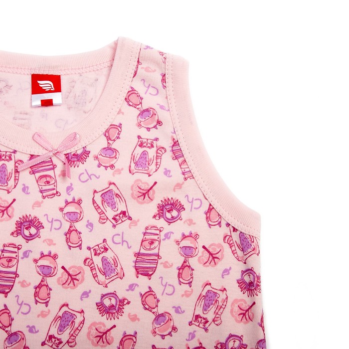 Комплект ясельный (майка, трусы), рост 62 см, цвет светло-розовый