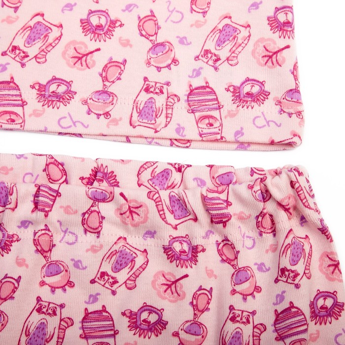 Комплект ясельный (майка, трусы), рост 62 см, цвет светло-розовый