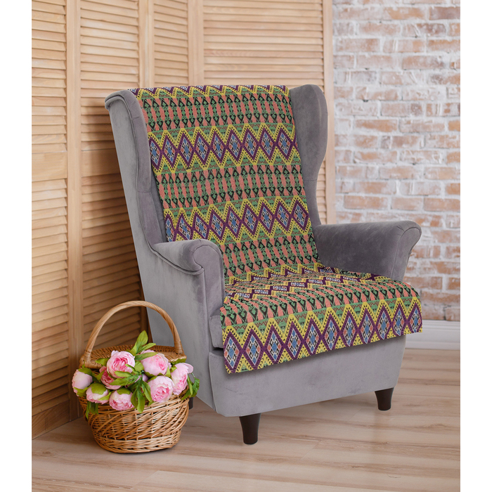 Накидка на кресло "Этель" Коллаж 70х160 ± 2 см