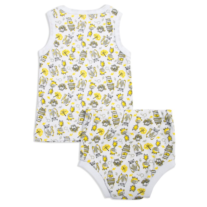 Комплект ясельный (майка,трусы), рост 80 см, цвет белый