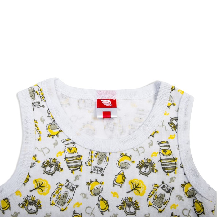 Комплект ясельный (майка,трусы), рост 80 см, цвет белый