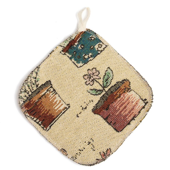 Прихватка "Этель" Домашний уют, гобеленовая 17х17 ± 2 см