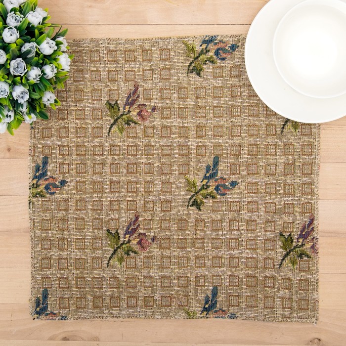 Салфетка из гобелена "Этель" Розмарин 32х32 ± 2 см