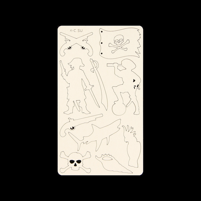 Чипборд картон "Пираты набор" (10 элементов)