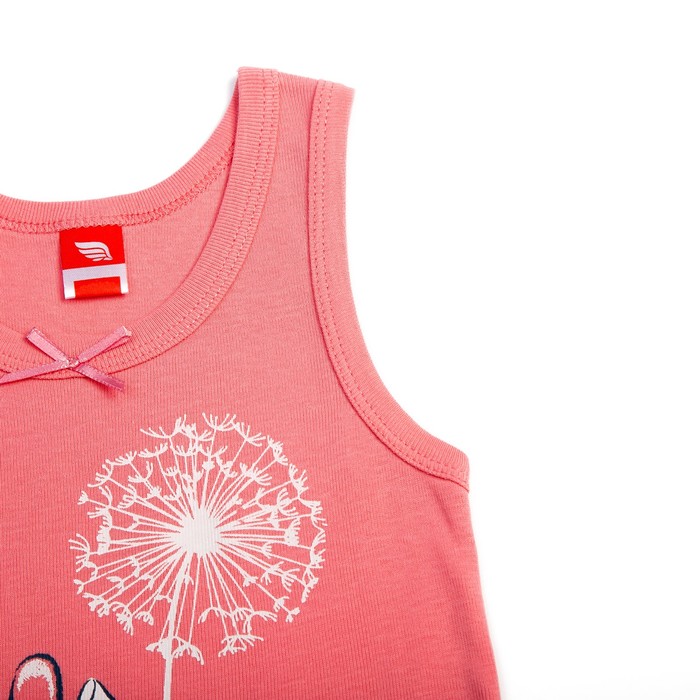 Майка для девочки, рост 92 см, цвет арбузный