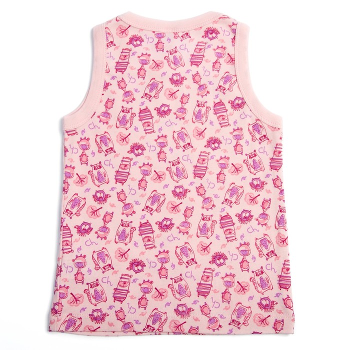 Майка ясельная, рост 62 см, цвет светло-розовый