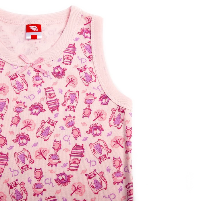 Майка ясельная, рост 62 см, цвет светло-розовый