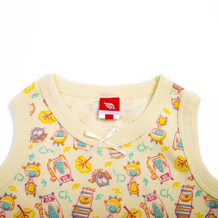 Комплект ясельный (майка, трусы), рост 62 см, цвет экрю