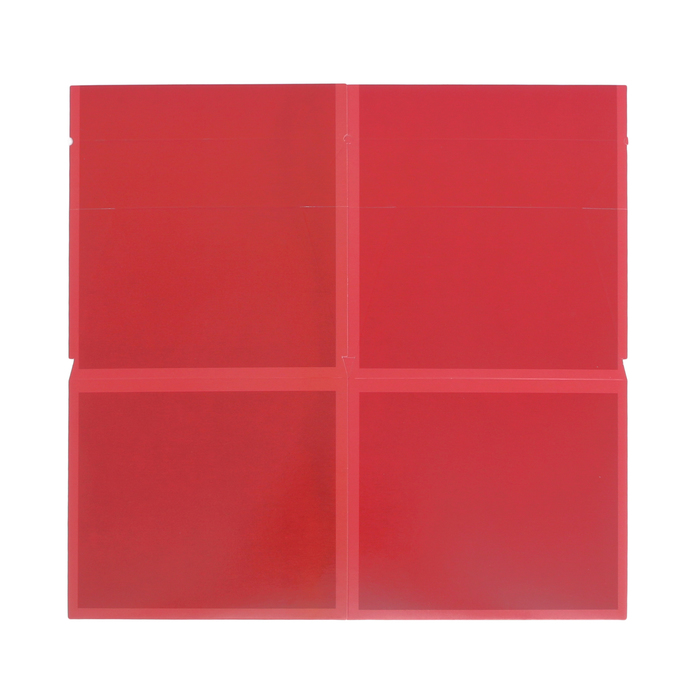 Складная коробка–ваза «Красная», 12 х 12 х 23 см