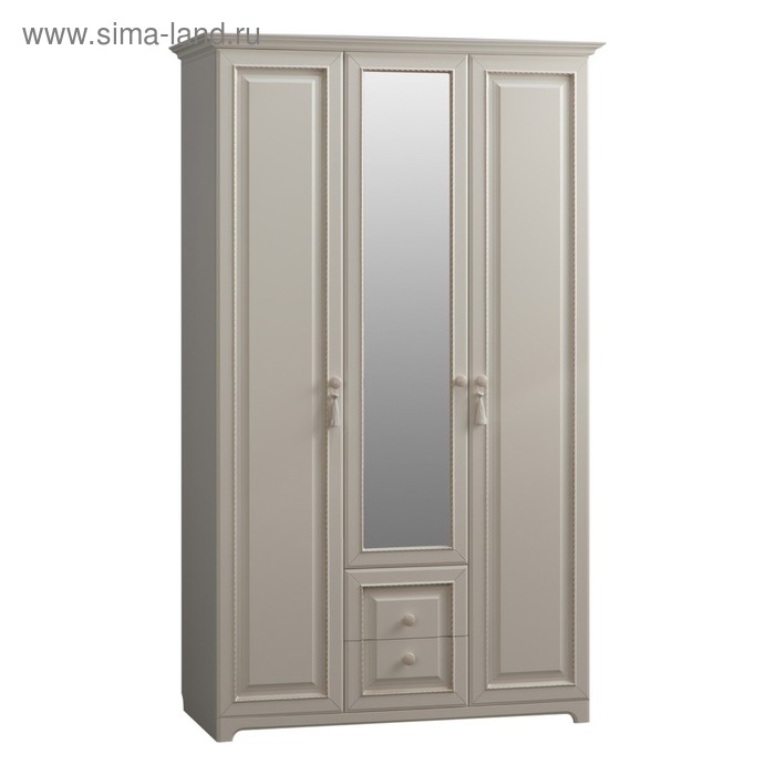 Шкаф 3-створчатый Белла 1284х593х2148 Белый/джелато софт
