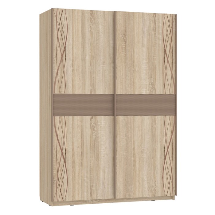 Шкаф-Купе Ривьера 1500х591х2200 Дуб сонома/молочный шоколад