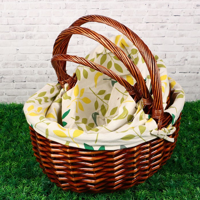 Набор корзин плетеных (ива), 39*30*H16*HH35/33*24*H14*HH30/26*19*H13*HH25, 3шт